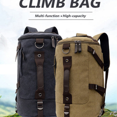 Unisex Canvas Tactical Climbing Mountaineering Sports Rucksack Bag  -  GeraldBlack.com