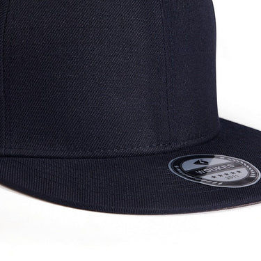 Unisex Cap Flat Peak Hip Hop Snapback Cap  Solid Black Baseball Hat Wool Polyester Flat Bill Casquette  -  GeraldBlack.com