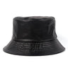 Unisex Casual Panama Reversible France Leather Fisherman Bucket Hat  -  GeraldBlack.com