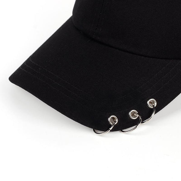 Unisex Casual Solid Snapback Adjustable Baseball Caps with Iron Ring - SolaceConnect.com