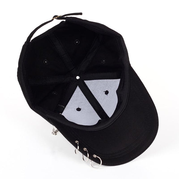 Unisex Casual Solid Snapback Adjustable Baseball Caps with Iron Ring - SolaceConnect.com