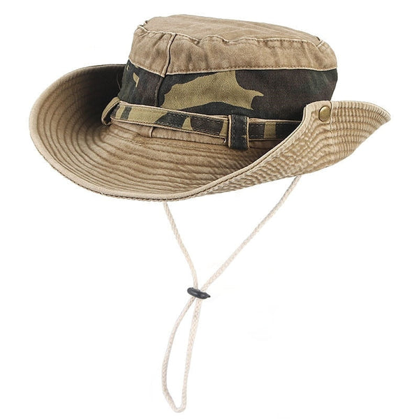 Unisex Casual Summer Camouflage Retro Cotton Jungle Fishing Bucket Hat  -  GeraldBlack.com