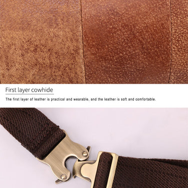 Unisex Casual Travel Fashion Genuine Leather Waist Bag Belt for Phone  -  GeraldBlack.com