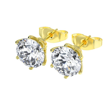 Unisex Classic Style 925 Sterling Silver Moissanite Fine Jewelry Stud Earrings  -  GeraldBlack.com