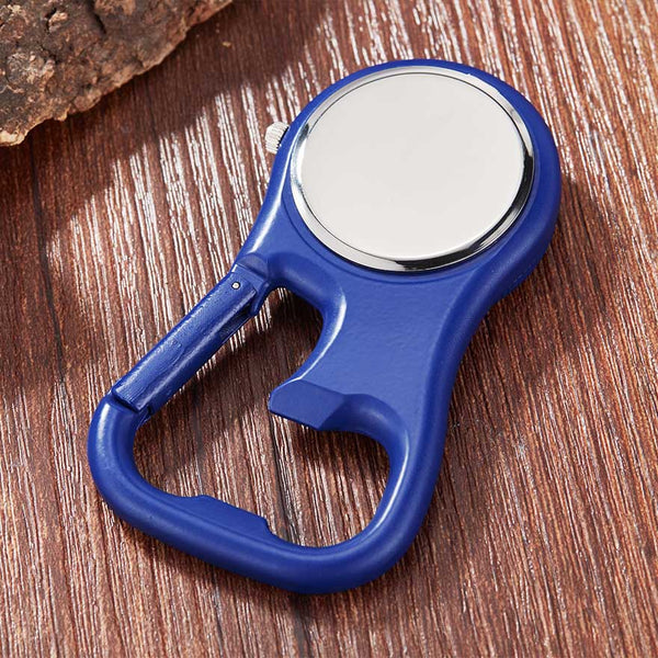 Unisex Compass Bottle Opener Clip-on Carabiner Outdoor Sports Pocket Watch  -  GeraldBlack.com