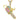 Keychain Necklace Jewelry For Men Women's Neck Chain Couple Pendant 14K Gold Color CZ Zirconia - SolaceConnect.com