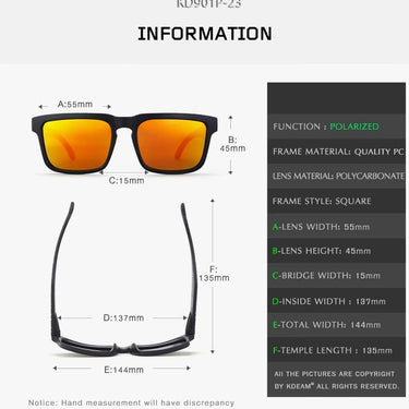 Unisex Designer Sports Sunglass with Polarized Anti-Reflective UV400 Lens  -  GeraldBlack.com
