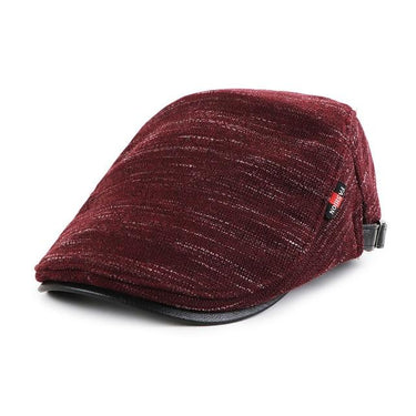 Unisex Fall Winter Classic Knitted Cabbie Gorras Planas Beret Caps Hats - SolaceConnect.com
