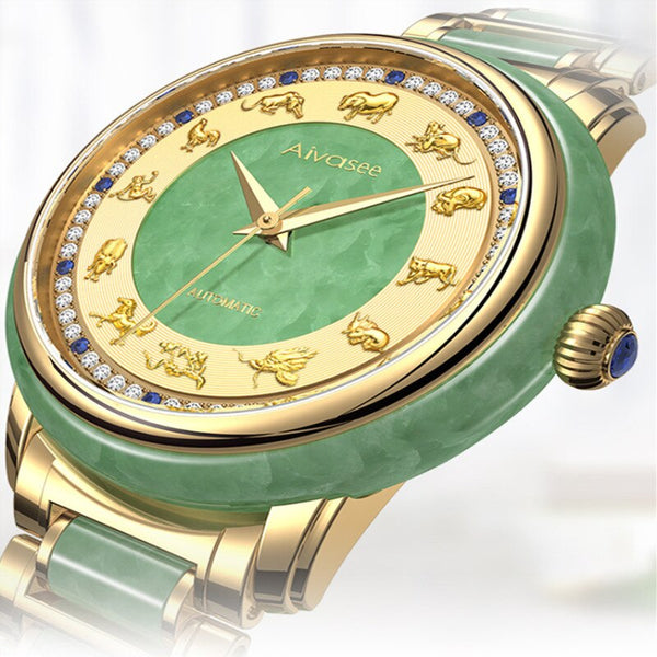 Unisex Fashion Sapphire Zodiac Scale Automatic Mechanical Watch  -  GeraldBlack.com