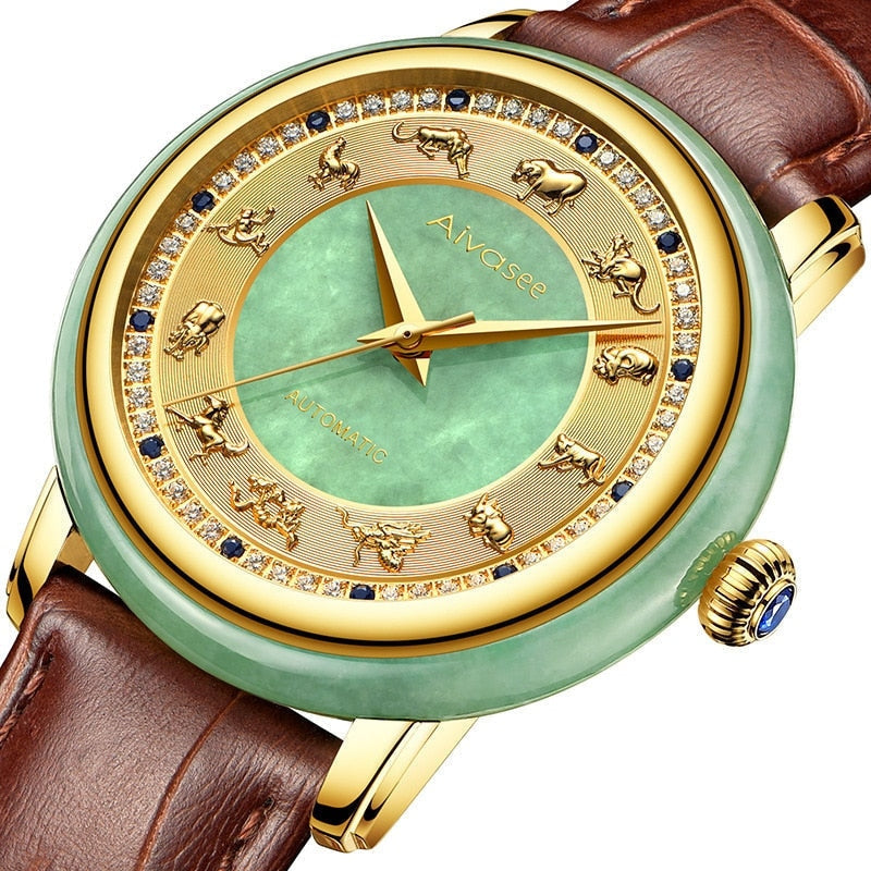 Unisex Fashion Sapphire Zodiac Scale Automatic Mechanical Watch  -  GeraldBlack.com