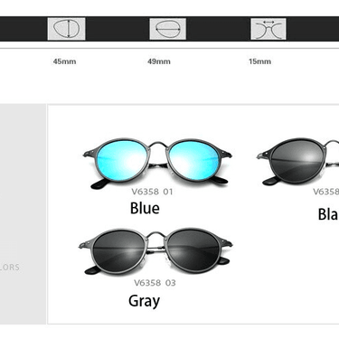 Unisex Fashion Vintage Aviation Aluminum Round Polarized Sunglasses  -  GeraldBlack.com