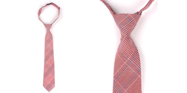 Unisex Fashionable Casual Novelty Cotton Slim Plaid Necktie for Gifts - SolaceConnect.com