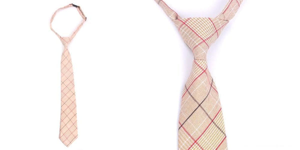 Unisex Fashionable Casual Novelty Cotton Slim Plaid Necktie for Gifts - SolaceConnect.com