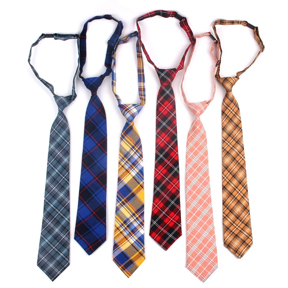 Unisex Fashionable Casual Novelty Cotton Slim Plaid Necktie for Gifts  -  GeraldBlack.com