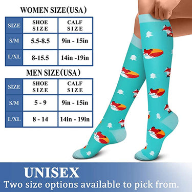 Unisex Fit Middle Tube Varicose Vein Reduce Fatigue Therapy Socks  -  GeraldBlack.com