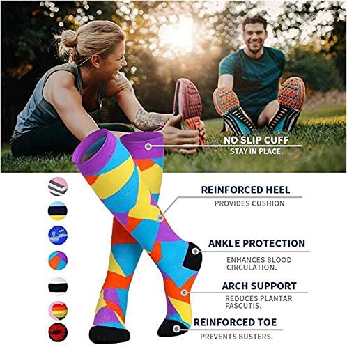 Unisex Fit Outdoor Sports Varicose Vein Reduce Fatigue Compression Socks  -  GeraldBlack.com