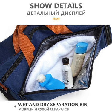 Unisex Fitness Yoga Sports Wet Dry Separation Waterproof Gym Bag  -  GeraldBlack.com