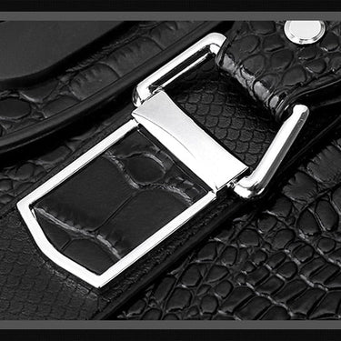 Unisex Genuine Leather Crocodile Pattern Cowhide Travel Luggage Suitcase  -  GeraldBlack.com