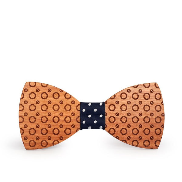 Unisex Handmade Fashion Wooden Butterfly Dot Gravata Bowties Neckties - SolaceConnect.com