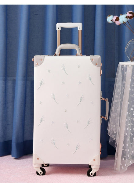 Unisex Handmade Retro Fashion Password Luggage Travel Trolley Suitcase  -  GeraldBlack.com