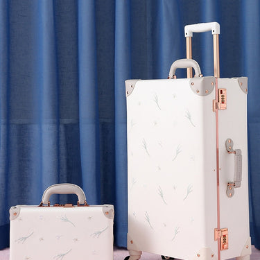 Unisex Handmade Retro Fashion Password Luggage Travel Trolley Suitcase  -  GeraldBlack.com