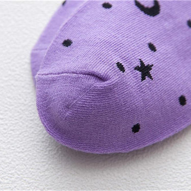 Unisex Harajuku Funny Cotton Stars Moon Hip Hop Style Socks - SolaceConnect.com