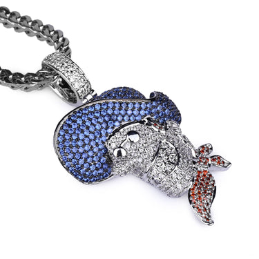 Unisex Hip Hop Iced Out Magician Collares Jewelry Pendant Necklace  -  GeraldBlack.com