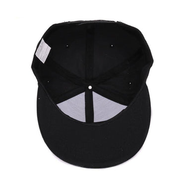 Unisex Hip Hop Snapback Adjustable Baseball Cap with Skull Embroidery - SolaceConnect.com