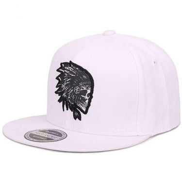 Unisex Hip Hop Snapback Adjustable Baseball Cap with Skull Embroidery - SolaceConnect.com
