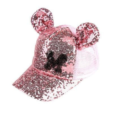 Unisex Hip Hop Spring Summer Funny Sequins Ears Snapback Baseball Cap - SolaceConnect.com