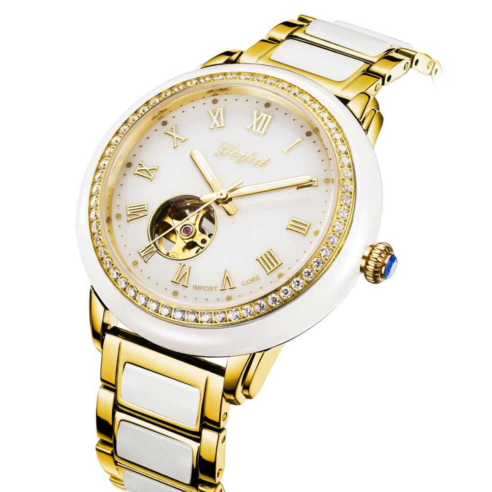 Unisex Luxury Natural Jade Hollow Automatic Mechanical Clock Watch  -  GeraldBlack.com