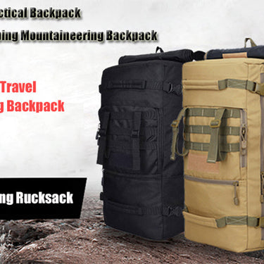 Unisex Military Camping Mountaineering Rucksack Softback Travel Bag  -  GeraldBlack.com