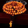 Unisex Natural Sandalwood 108 Beads Knot Buddhist Prayer Bracelets - SolaceConnect.com