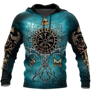 Unisex Norse Tree of Life Viking Symbol 3D Printed Pullover Streetwear Hoodie - SolaceConnect.com