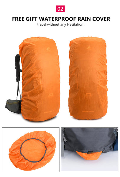 Unisex Nylon Large Military Tactical Backpack Waterproof Hiking Bag  -  GeraldBlack.com