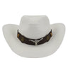 Unisex Paper Cowboy Wide Brim Sun Protection Cap Jazz Straw Hat  -  GeraldBlack.com