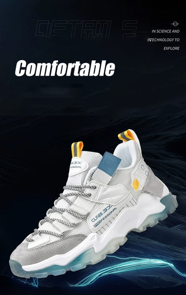 Unisex Plus Size Breathable Comfortable Anti-Odor Sneakers Casual Shoes - SolaceConnect.com