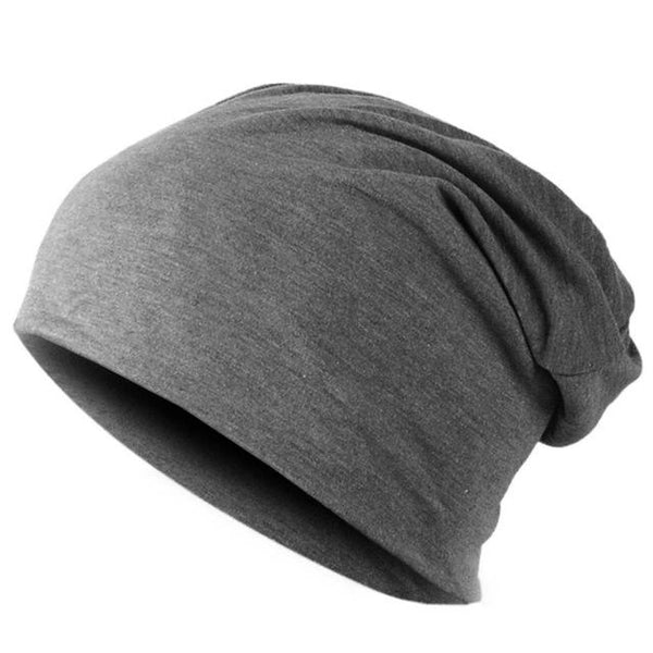 Unisex Polyester Solid Color Hip-Hop Slouch Knitted Winter Cap - SolaceConnect.com