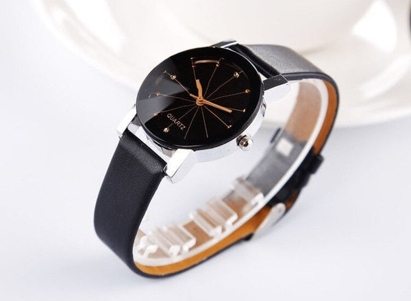 Unisex Quartz Relogio Masculinos Fashion Dial Round Case Watches  -  GeraldBlack.com