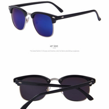 Unisex Retro Polarized Classic Designer Unisex Sunglasses with Rivets  -  GeraldBlack.com