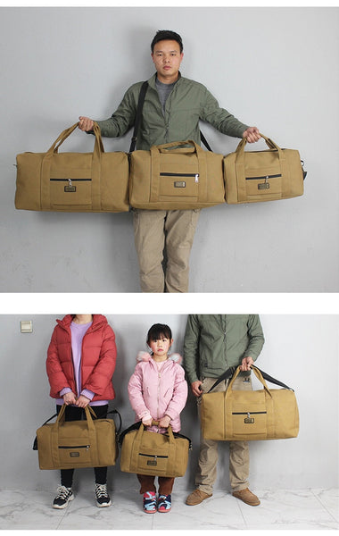 Unisex Soft Canvas Large Capacity Versatile Use Duffle Travel Bag  -  GeraldBlack.com