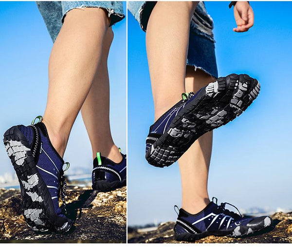 Unisex Spring Lace-Up Quick-Drying Five-fingered Outdoor Beach Shoes - SolaceConnect.com