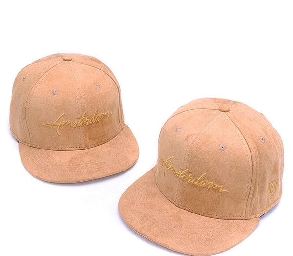 Unisex Suede Dames Embroidery Letter Hip Hop Snapback Caps for Outdoor - SolaceConnect.com