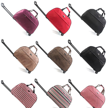 Unisex Suitcase Duffel bag Wheels Waterproof Large Capacity Carry On Luggage Trolley Handbag Valises  -  GeraldBlack.com