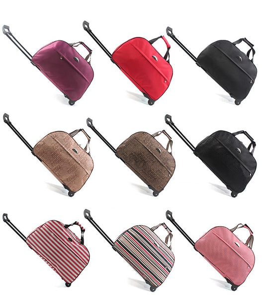 Unisex Suitcase Duffel bag Wheels Waterproof Large Capacity Carry On Luggage Trolley Handbag Valises  -  GeraldBlack.com