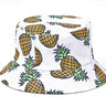 Unisex Summer Cartoon Pineapple Print Outdoor Fishing Bucket Hats  -  GeraldBlack.com