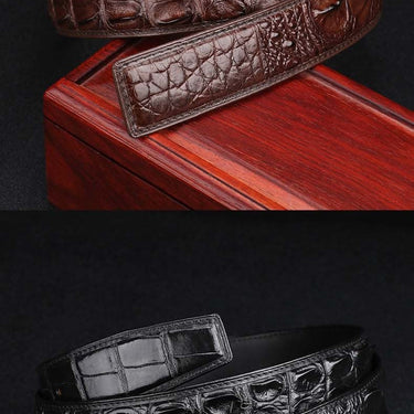 Unisex Summer Genuine Leather Western Clear Plate Buckle Smooth Belts  -  GeraldBlack.com