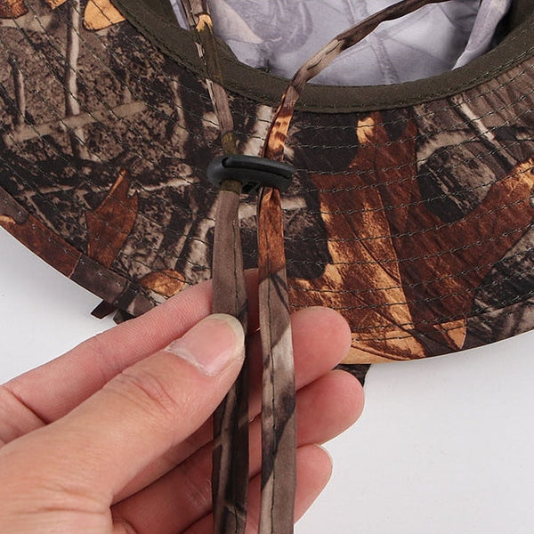 Unisex Tactical Jungle Sniper Camouflage Bucket Hats Leaf Hunting Cap  -  GeraldBlack.com