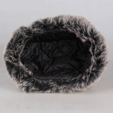 Unisex Thick Red Plaid Windproof Fur Bomber Hats with Earflaps - SolaceConnect.com