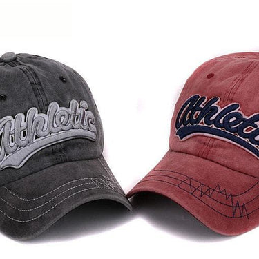 Unisex Vintage 3D embroidery letter Cotton Washed Baseball Hats - SolaceConnect.com